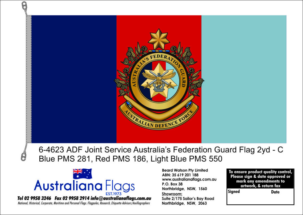Joint Service Australia Federation Guard Flag